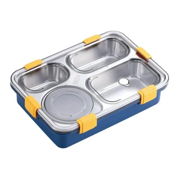 Steel Thermal Insulation 4 Sections Lunch Boxes