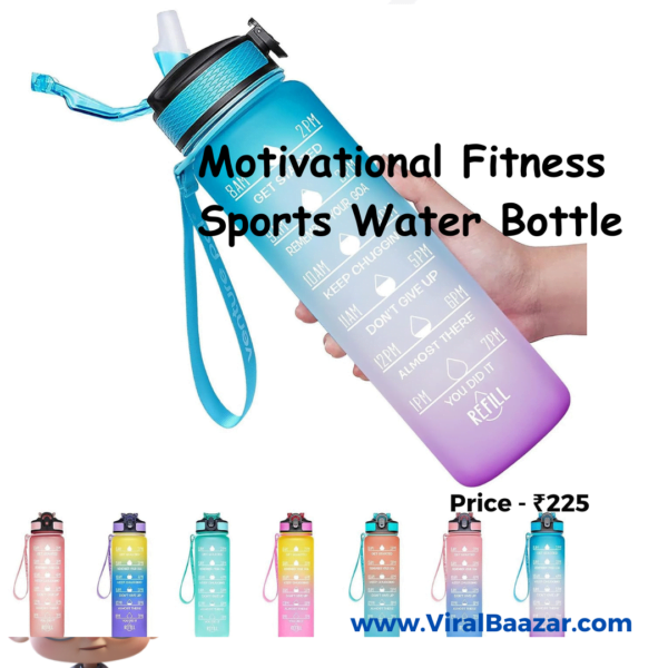 Motivational Fitness Sports Water Bottle