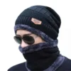 Woolen Beanie Cap with Neck Muffler