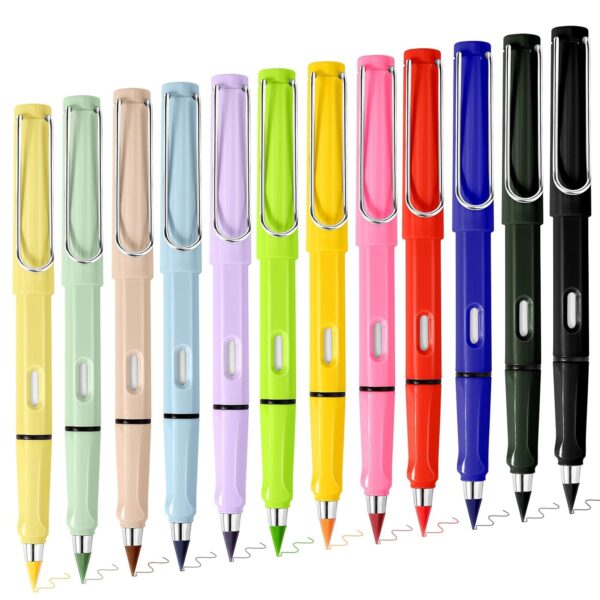 12pc Colored Pencil Infinity Reusable Inkless No Sharpen for Writing Drawing