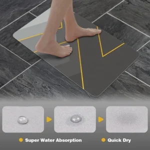 Bathroom Mat Rubber Non Slip Quick Dry Super Absorbent 4