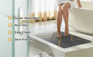 Bathroom Mat Rubber Non Slip Quick Dry Super Absorbent 7