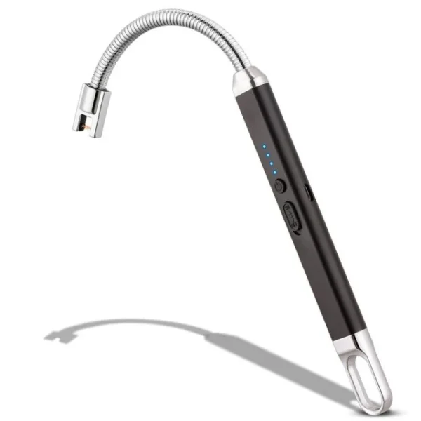 Electric Gas Lighter Rechargeable Windproof USB 360deg Flexible