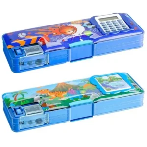 Multi Functional Pencil Box with Calculator & Dual Sharpener